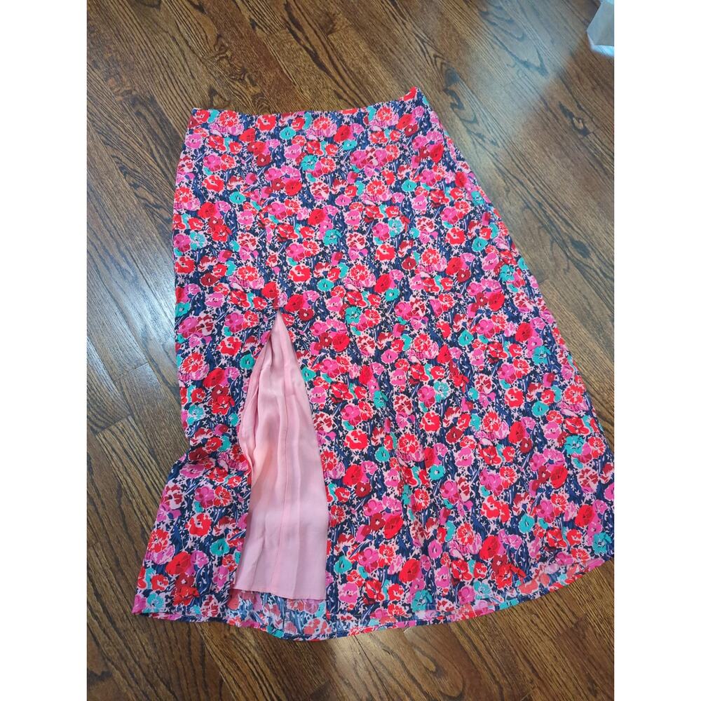 Maeve Anthropologie Lille Side Slit Midi Skirt NWT - Picture 4 of 6